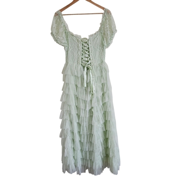 Amy Jane London Chinoise Green Sofia Maxi Dress NWT - Picture 9 of 13
